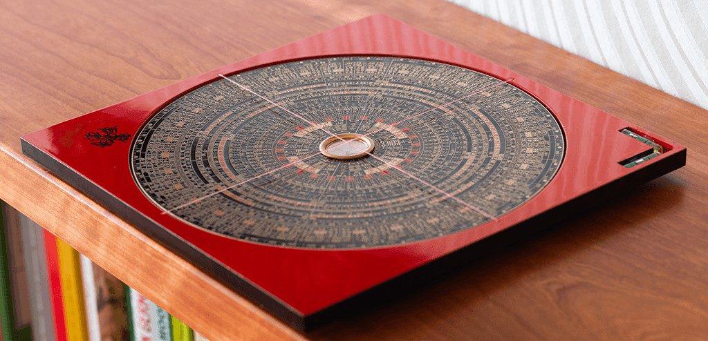 Feng Shui Kompass Luo-Pan mit Schmuckdeckel Metall 